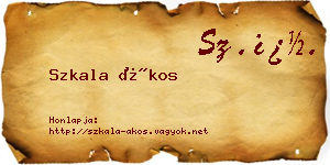 Szkala Ákos névjegykártya